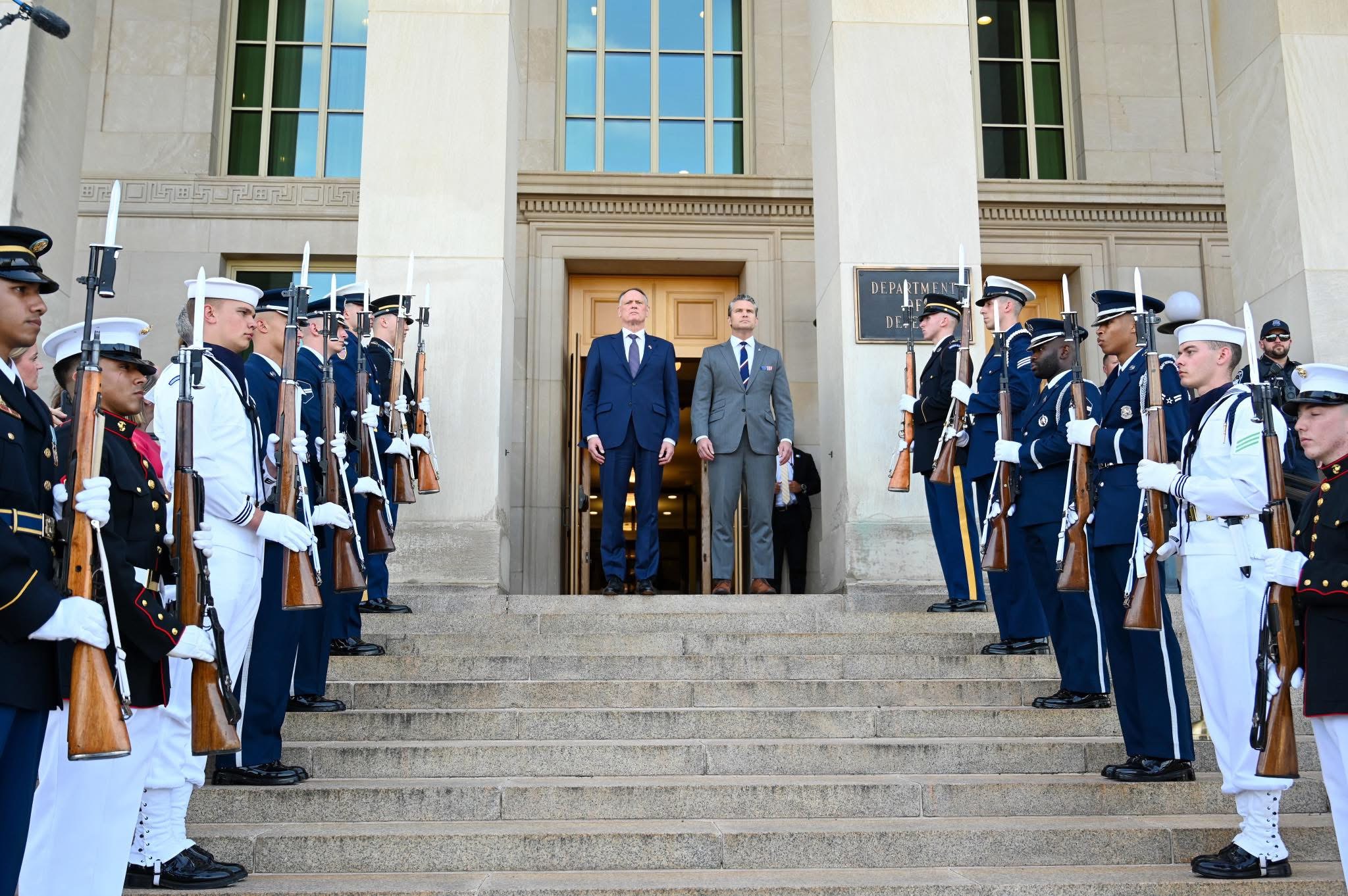 National Defence Minister McGuinty meets with U.S. Secretary of War Pete Hegseth
