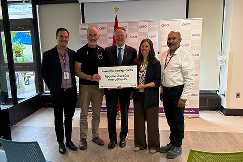 The federal government helps CHEO modernize its facilities with new, energy-efficient technologies